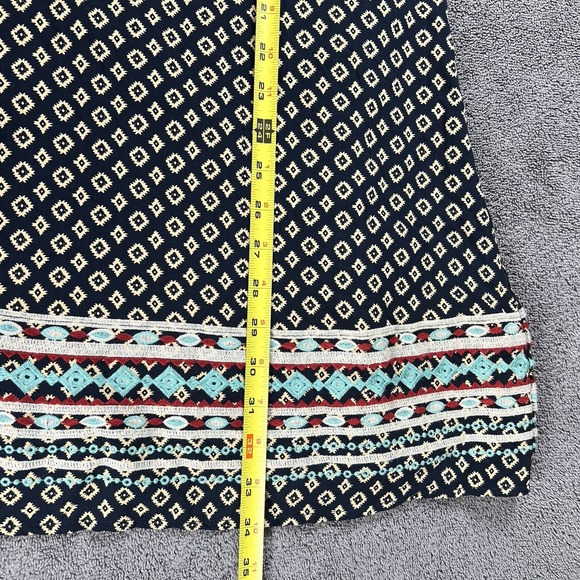 ANTHROPOLOGIE  THML Faye Embroidered Halter Dress Women's Large Lined Bohemian - Picture 9 of 11